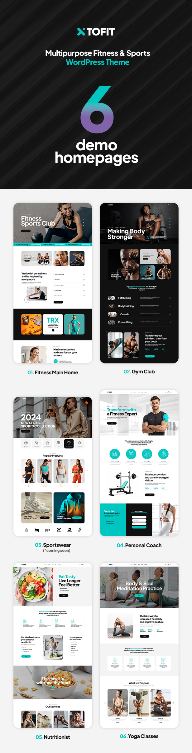 Tofit - Fitness and Gym WordPress Theme - 4